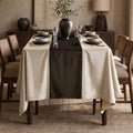 Luxury Beige Velvet Rectangle Tablecloth: Vintage Champagne Table Cloth by OMMATO