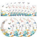 50pcs Wildflower Paper Plates and Napkins Party Decorations, 7inch Watercolor Floral Paper Plate Tableware for Spring Summer Birthday Baby/Bridal Shower Picnic Wedding Girl Tea Party Supplies by Unknown