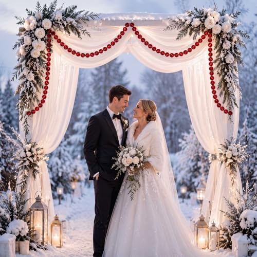 Canlierr 2 Pcs 5.6ft Christmas Giant Pearl Garland Decorations 25mm - Image 5