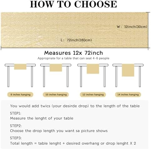 2 Packs 12 x 72 inches Sequin Table Runner, Gold Glitter Table Runner for Birthday Party Supplies Wedding Engagement Baby Shower Holiday Celebration Event Decorations - Image 5