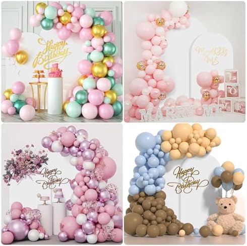 SuuWoee Wedding Arch Backdrop Stand Set of 2 With White Cover (7.2FT+6FT) - Image 5