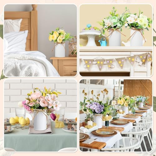 Wavwavw 6 Pcs Wedding Table Centerpieces Artificial Camellias Flowers Decor - Image 6