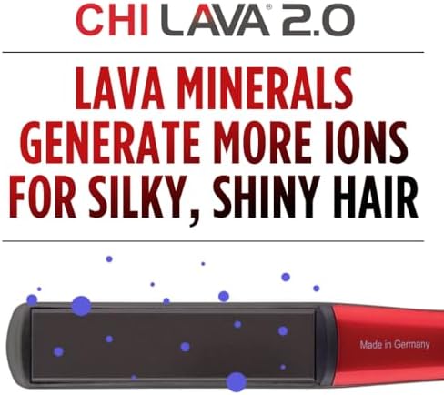 CHI Lava 2.0 Hairstyling Iron 1″ Flat Iron Hair Straightener - Image 3