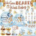 NeoRov 222 Pcs Blue Bear Baby Shower Decorations Tableware Set by NeoRov%C2%AE-Let%E2%80%99sGetBirthdayHappy