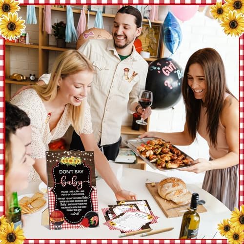 Patelai 321 Pcs Baby Shower Games Supplies, Bbq - Image 6