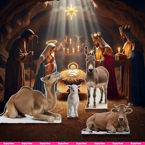 Nativity Donkey 2FT Life Size Cardboard Cutout, Christmas Scene - Image 2