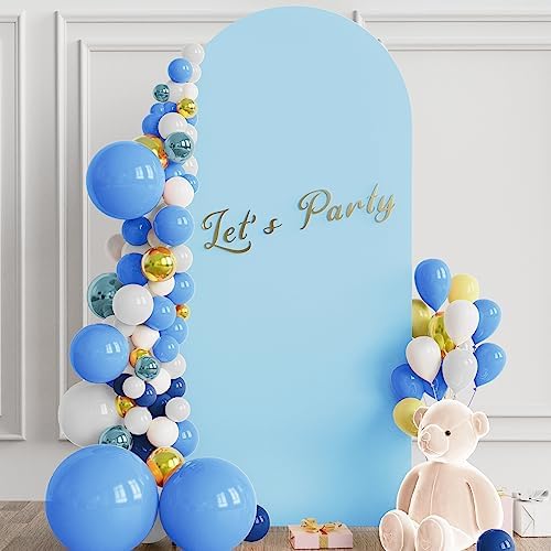 Wokceer 6FT Arch Backdrop Stand and Cover Set, Arch with Dusty Blue Cover - Image 4