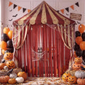 Breling 4 Pcs Circus Tent Backdrop Blood-Stained Carnival Curtains by Breling