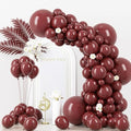 Voircoloria 130pcs Burgundy Balloons Garland Arch Kit, 18 12 10 5 Inch by Voircoloria