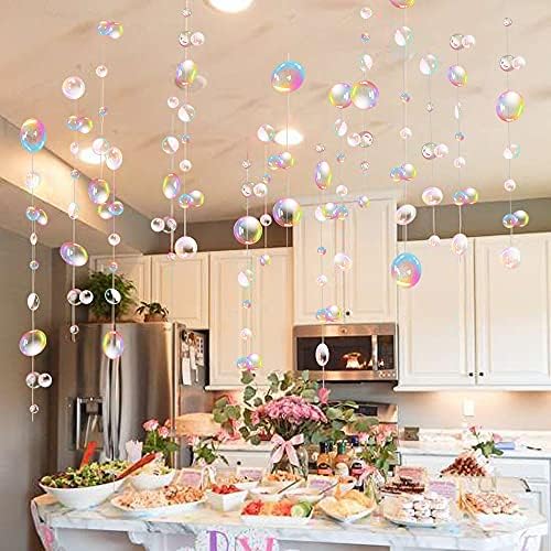 Transparent Bubble Garland Party Streamers Mermaid Party Decoration,Colored by XIAOMAN