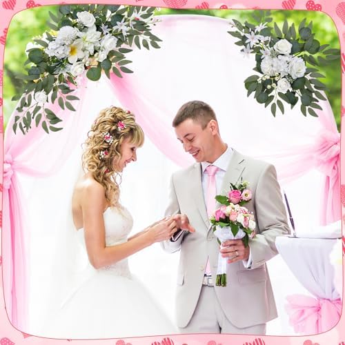 Wedding Arch Decorations 2 Pack, Artificial Hanging Flowers - Image 5