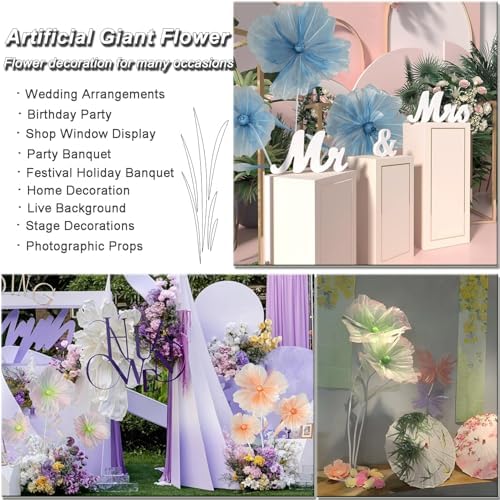 Giant Flowers for Decoration, 5.6 Ft Big Artificial Silk Flower - Image 4