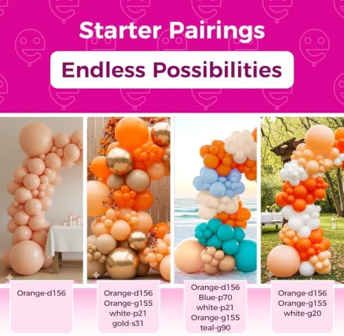 Bezente Pastel Orange Balloons 18 Inch 30 Pack Latex Large Thick - Image 5