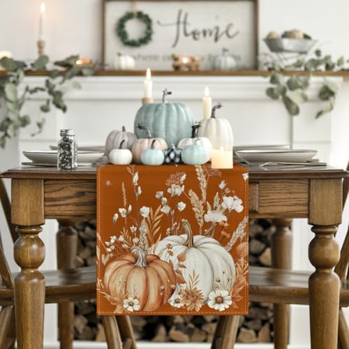 Artoid Mode 210 GSM Fall Table Runner Home Party Decor 13x36 Inch - Image 2