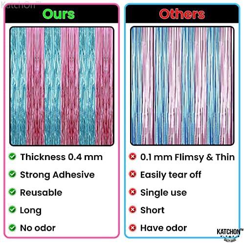 KatchOn XtraLarge Pink and Blue Streamers - 3.2 x 8 Ft, Pack of 2 - Image 6