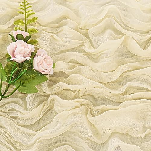 10FT Cheesecloth Table Runner Boho Party Home Decorations - Image 5