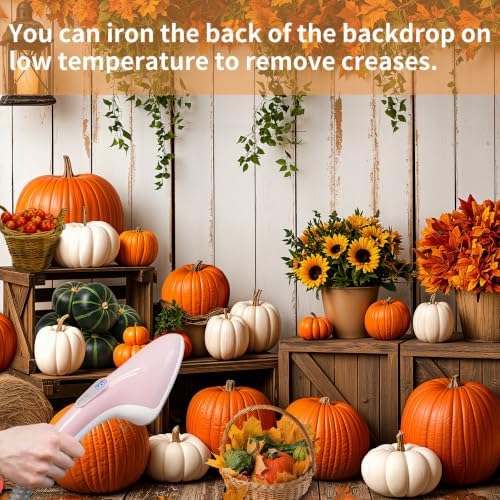 7x5FT Fall Pumpkin Wooden Backdrop Barn Thanksgiving Banner - Image 6