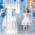 Pooqla 4 FT Marquee Letters, Light Up Letter F, Cool White and Warm White by Pooqla