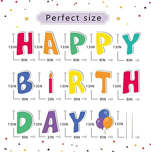 Fanboxk Happy Birthday Yard Signs with Stakes,Birthday Outdoor Lawn Signs - Image 2