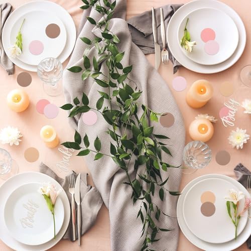 Minatee 400 Pcs Baby Shower Confetti Decorations Table Confetti Dots Gender Reveal Wedding Decor (Modern Color,Round Style) - Image 5