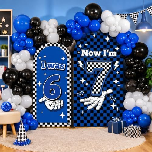 2 Set 6 7 Birthday Arch Backdrop Covers 6ft 7.2ft Arch Covers by Hillsuren