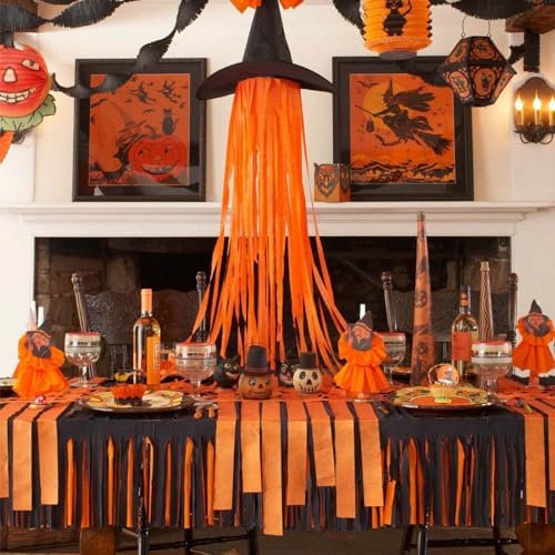 PartyWoo Orange Crepe Paper Streamers 10 Rolls 820 ft Pack of Orange Crepe Paper for Graduation Halloween Thanksgiving Birthday Party Decorations (1.8 Inch x 82 Ft/Roll), Orange-80 - Image 2