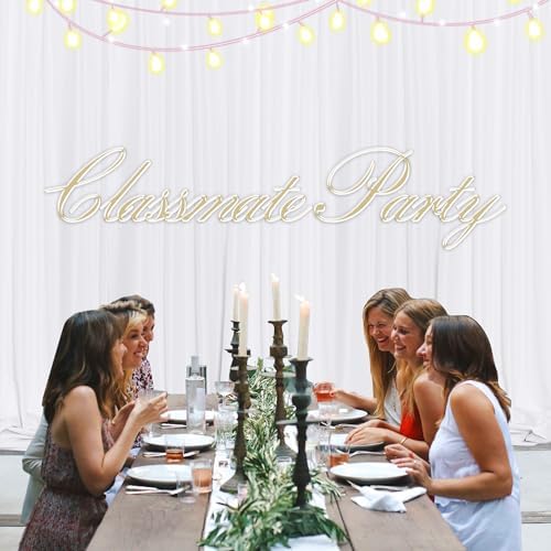 MEETSKY White Backdrop Curtains,Photo Birthday Backdrop,5ft x 10ft,2 Panels - Image 5