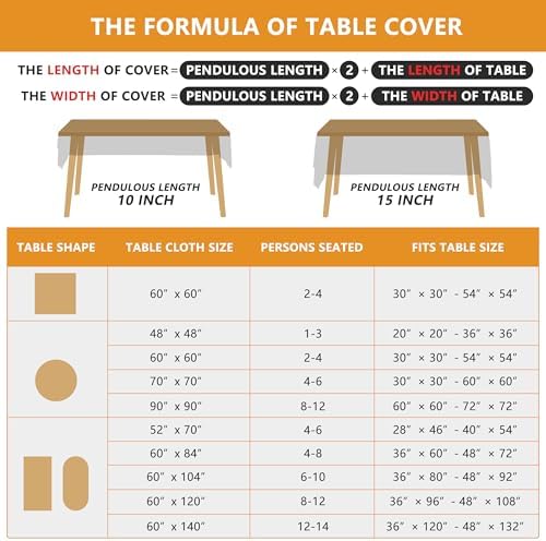 Siilues Fall Tablecloth Round 60x60 Inch Thanksgiving Home Party Decor - Image 6