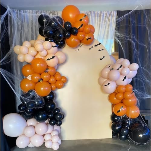 Black Orange White Halloween Balloon Arch Garland Kit for Party Decorations - Image 4