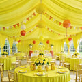 50ftx40ft Yellow Ceiling Curtain for Wedding Parties by PartyVillage