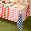xo, Fetti Gingham Checkered Fabric Tablecloth 9ft | Camp Bachelorette Party by xoFetti