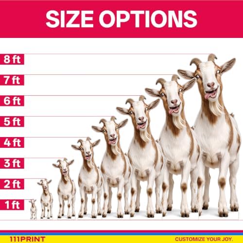Funny Goat Life Size Cardboard Cutout Standee, 2FT - Image 6