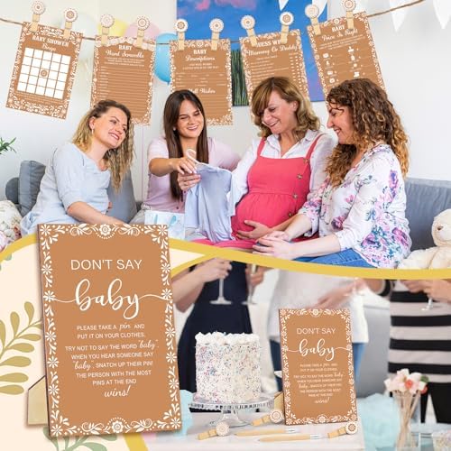 Patelai 321 Pcs Baby Shower Games Supplies, Baby - Image 6