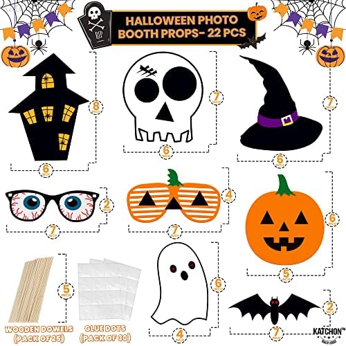KatchOn Scary Halloween Photo Booth Props, Pack of 22 - Image 2