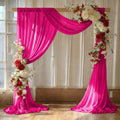 Pack of 1 Wedding Arch Drape Panel Fabric 30" x 30ft - Hot Pink by MDS