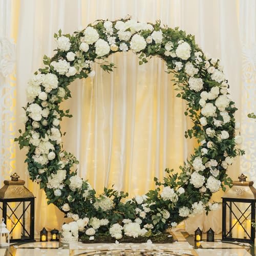 Auihiay 304Pcs Hydrangea Artificial Flowers Bulk, Silk Hydrangeas Flowers - Image 5