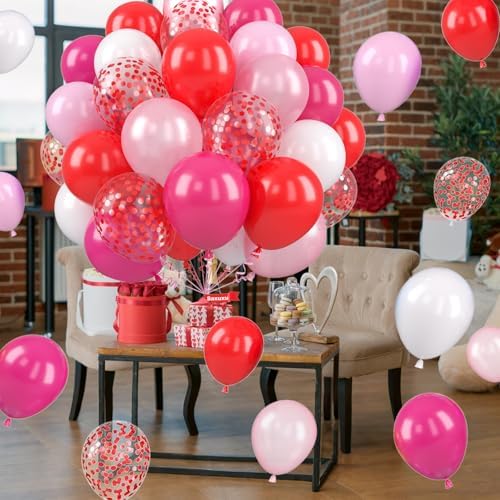 Valentine's Balloons, Pink Red for Engagement Valentine's Day Party Decor - Image 4