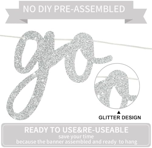 BEISHIDA Silver Pre-Strung Go Shawty It's Your Birthday Banner Decor - Image 2
