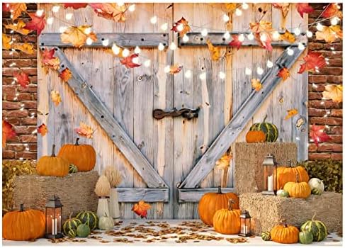 YYNXSY Fall Thanksgiving Backdrop Autumn Pumpkin Harvest 10X10FT YY-2515 by YYNXSYPhotographySupplies