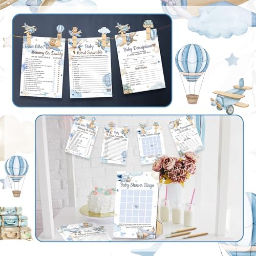 Patelai 321 Pcs Baby Shower Games Supplies, Airplane - Image 6