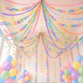 Booson Pastel Birthday Decorations Paper Chain Garland Set Strips Streamers by Booson