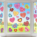 10 Sheets Valentines Day Window Clings for Valentines Decor, Reusable by AkeRock