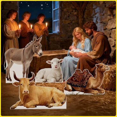 Nativity Lamb 1FT Life Size Cardboard Cutout, 1 PC - Image 2