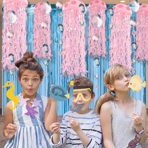 24 Pcs Cartoon Birthday Party Decorations Under The Sea Party Decor - Image 6