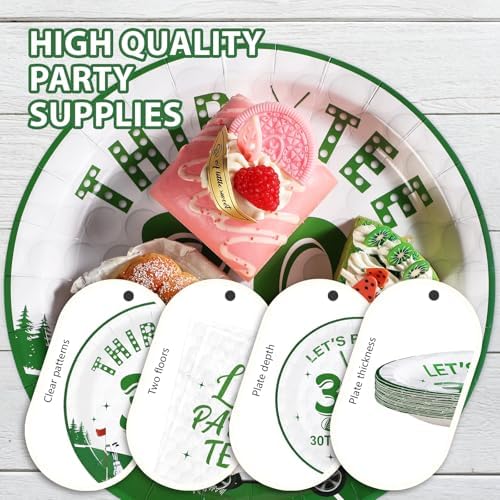 Grencian 96Pcs Golf 30th Birthday Party Decorations, Serve 24 - Image 6