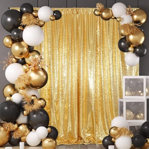 Gold Sequin Backdrop 20FTx10FT NO See-Through Photobooth Backdrop Curtains for Birthday Party Wedding Decoration - Image 6