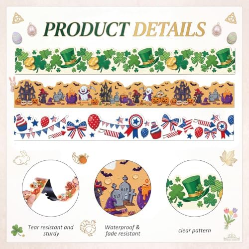 24 Pack Magnetic Holiday Seasonal Bulletin Board Borders Bulk - Image 3
