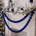 Canlierr 2 Pcs 6.5ft Christmas Velvet Ball Garland Mantle Decorations 60mm by Canlierr