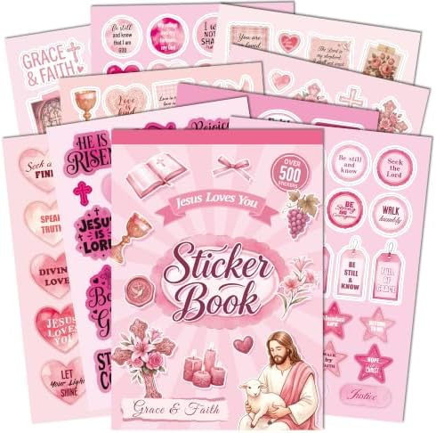 500+ Jesus Christian Stickers for Women, Bible Stickers for Journaling - Image 2