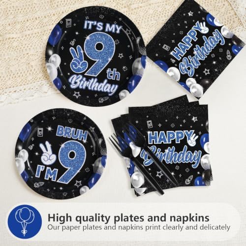 96Pcs 9th Birthday Party Decorations for Boys, Serves 24 - Image 4